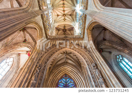 interiors of Saint Vulfran collegiate, Abbeville, France 123731245