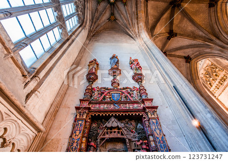 interiors of Saint Vulfran collegiate, Abbeville, France interiors of Saint Vulfran collegiate, Abbeville, France 123731247
