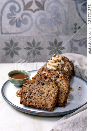 Home made banana bread Home made banana bread 123731278