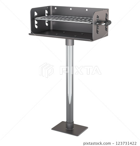 Barbecue grill, 3D rendering Barbecue grill, 3D rendering 123731422