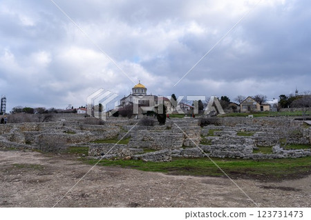 Old Chersonesos, Tauride Crimea, Russia 123731473