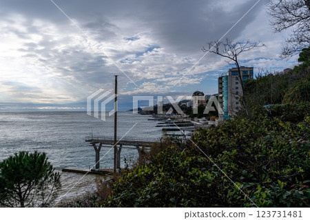 View of the sea and the embankment 123731481