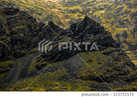 Take a quiet walk and explore the rugged terrain of the Carrauntoohil Way in Ireland. Take a quiet walk and explore the rugged terrain of the Carrauntoohil Way in Ireland. 123731533