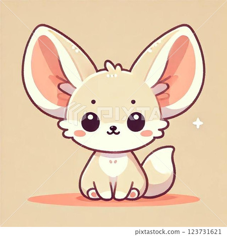 Fennec cute illustration animal 123731621