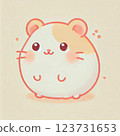 倉鼠可愛插畫寵物 123731653
