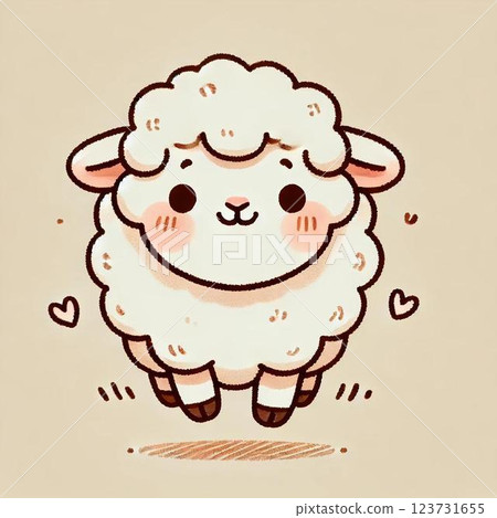 Sheep cute illustration animal 123731655
