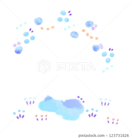 Cute background material of winter flowers Cute background material of winter flowers 123731826