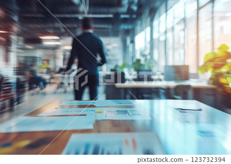 Businessperson Brainstorming Ideas in a Modern Office Environment with Creative Charts Businessperson Brainstorming Ideas in a Modern Office Environment with Creative Charts 123732394