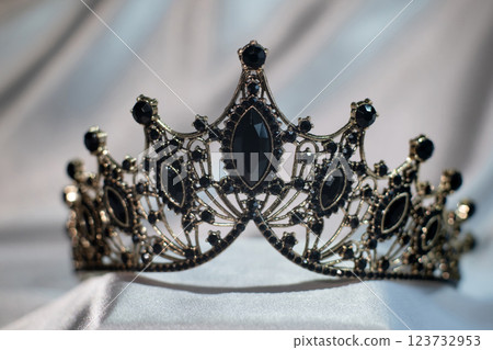 Black crown in gothic style. Black crown in gothic style. 123732953