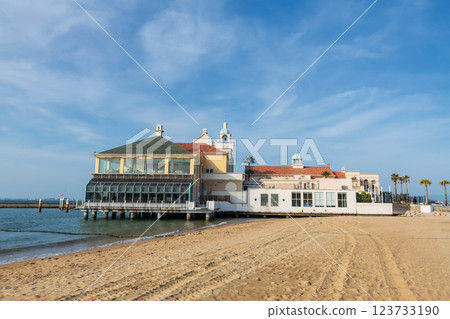 Beach by Marizon wedding hall at Momochi Seaside Park.Fukuoka 123733190