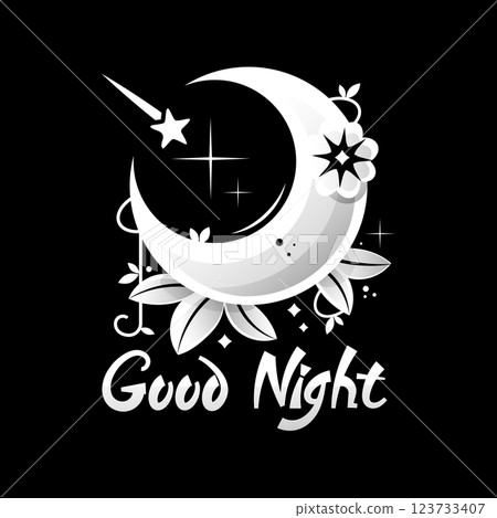 Modern magic witchcraft card with astrology moon on outer space background. Realistic hand drawing full moon vector illustration Modern magic witchcraft card with astrology moon on outer space background. Realistic hand drawing full moon vector illustration 123733407