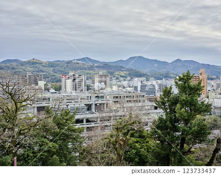 高知市:從高知城眺望高知市 高知市:從高知城眺望高知市 123733437