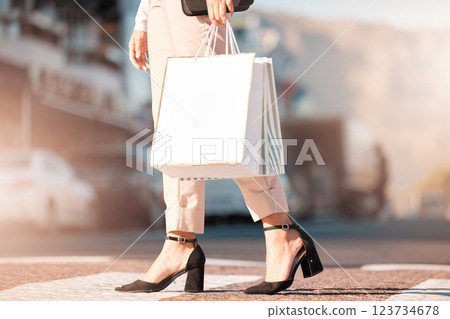 Fashion, shopping and woman with bag in the city walking in the street. Retail, shop and shopping bags in female hand crossing road from store, mall and market. Mockup for sale, customer and discount Fashion, shopping and woman with bag in the city walking in the street. Retail, shop and shopping bags in female hand crossing road from store, mall and market. Mockup for sale, customer and discount 123734678