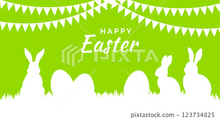 Happy Easter greeting card 123734825
