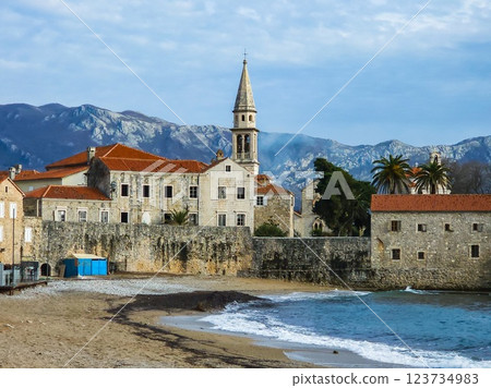 The Old Town of Budva: A Coastal Treasure of Montenegro. The Old Town of Budva: A Coastal Treasure of Montenegro. 123734983