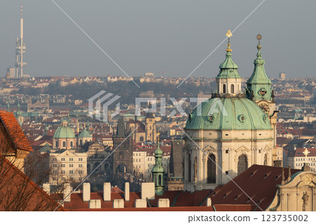 Cityscape view of Prague, capital city of Czech Republic Cityscape view of Prague, capital city of Czech Republic 123735002