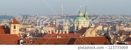 Cityscape view of Prague, capital city of Czech Republic Cityscape view of Prague, capital city of Czech Republic 123735009