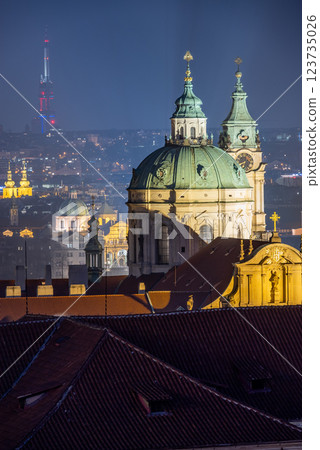 Cityscape view of Prague, capital city of Czech Republic Cityscape view of Prague, capital city of Czech Republic 123735026