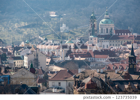 Cityscape view of Prague, capital city of Czech Republic Cityscape view of Prague, capital city of Czech Republic 123735039