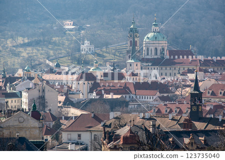 Cityscape view of Prague, capital city of Czech Republic 123735040