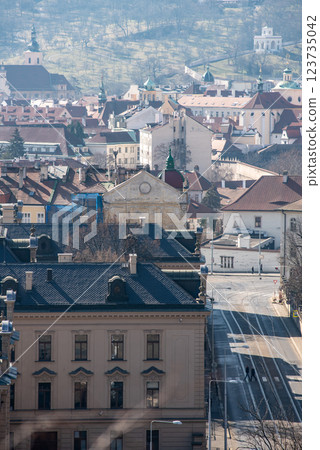 Cityscape view of Prague, capital city of Czech Republic Cityscape view of Prague, capital city of Czech Republic 123735042