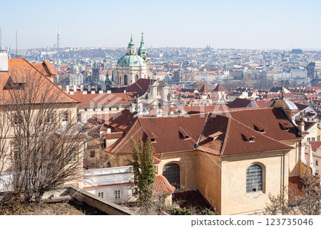Cityscape view of Prague, capital city of Czech Republic Cityscape view of Prague, capital city of Czech Republic 123735046