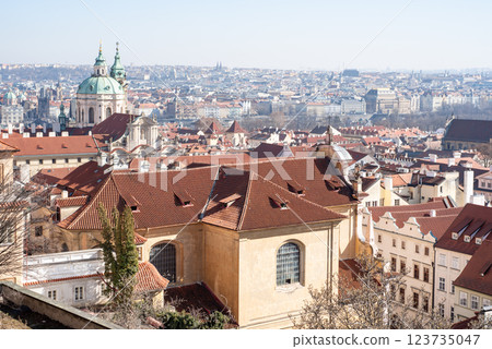 Cityscape view of Prague, capital city of Czech Republic Cityscape view of Prague, capital city of Czech Republic 123735047