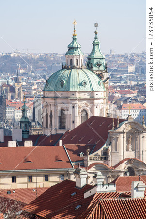 Cityscape view of Prague, capital city of Czech Republic 123735054