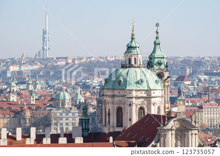 Cityscape view of Prague, capital city of Czech Republic Cityscape view of Prague, capital city of Czech Republic 123735057