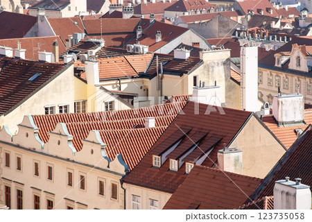 Cityscape view of Prague, capital city of Czech Republic Cityscape view of Prague, capital city of Czech Republic 123735058
