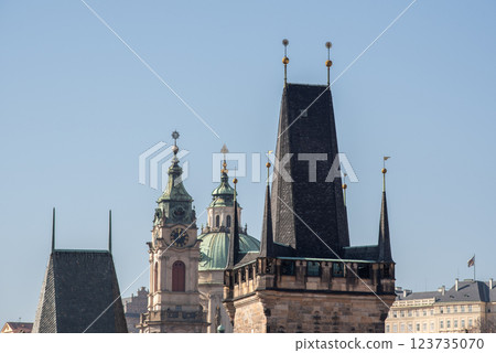 Cityscape view of Prague, capital city of Czech Republic Cityscape view of Prague, capital city of Czech Republic 123735070