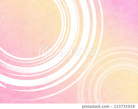 Circle-drawn Japanese paper background material texture Circle-drawn Japanese paper background material texture 123735919