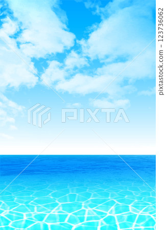 Blue wave summer landscape background Blue wave summer landscape background 123736062