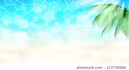 Blue wave summer landscape background Blue wave summer landscape background 123736066