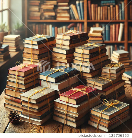 準備搬遷的古董書籍收藏 123736363