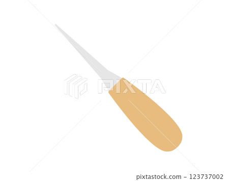 Illustration of an awl and an awl Illustration of an awl and an awl 123737002