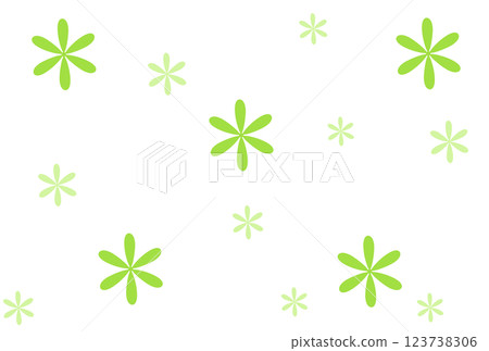 Yellow-green simple flower background material 123738306
