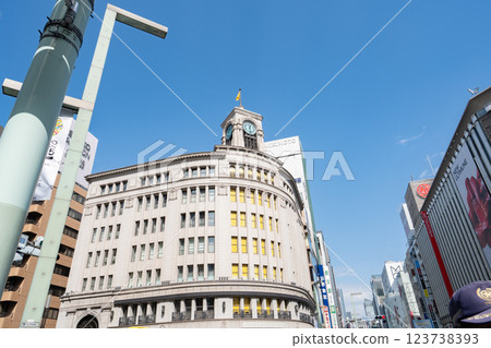 Ginza 4-chome intersection (March 2025/Chuo-ku, Tokyo) Ginza 4-chome intersection (March 2025/Chuo-ku, Tokyo) 123738393