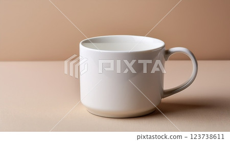 A simple mug with a clean look 123738611