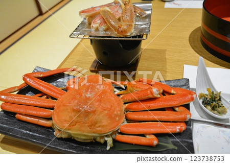 Enjoy some hearty crab at Kinosaki Onsen 123738753