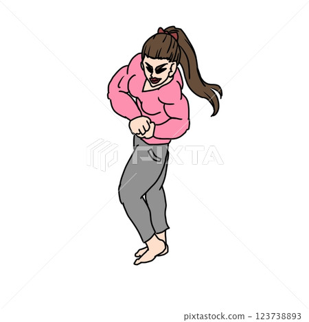 Serious woman Serious woman 123738893