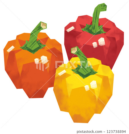 剪紙風格的辣椒粉 123738894