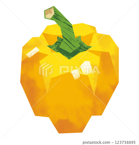 Paprika in a paper-cut style Paprika in a paper-cut style 123738895
