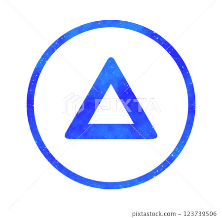 Blue starry sky | Simple triangle mark Blue starry sky | Simple triangle mark 123739506