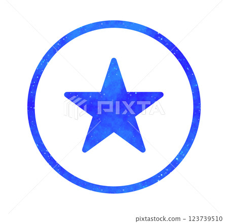 Blue starry sky | Simple star mark Blue starry sky | Simple star mark 123739510