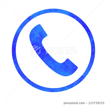 Blue starry sky | Phone icon 123739535