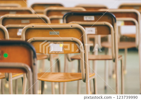 A classroom with no one 123739990