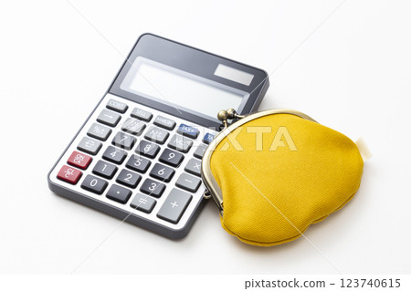 Calculator and wallet 123740615