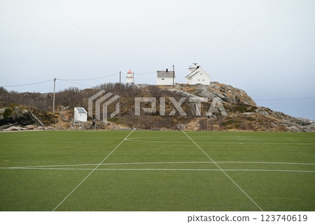 Henningsvaer Football Stadium, Lofoten Islands, Norway 123740619