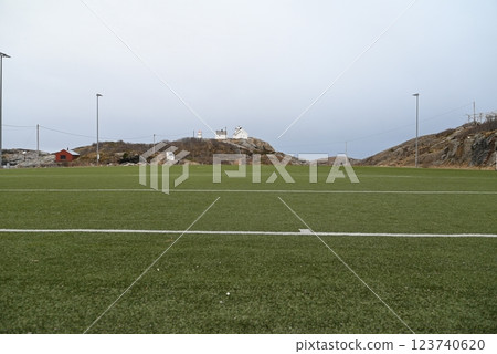 Henningsvaer Football Stadium, Lofoten Islands, Norway 123740620